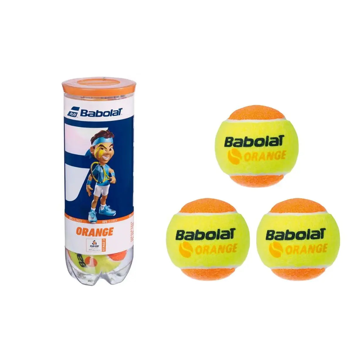 Tarro de pelotas de tenis Babolat Orange
